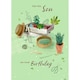 image 1 of Pot Plants Garden For You Son Birthday Card