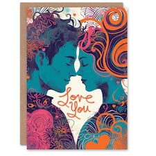 Love You Creative Couple Anniversary Valentines Her Wife Card