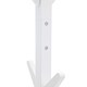 image 2 of Hampton White Wooden Freestanding Hat and Coat Stand, Rack, Tree with 8 Hooks | White | One Size