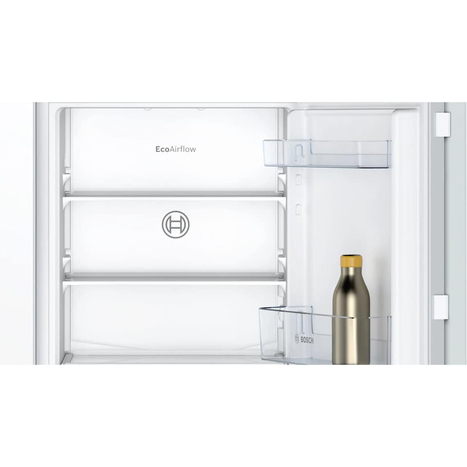 image 1 of Bosch 50-50 Integrated No Frost Fridge Freezer, Fixed Door Hinge, 249 Litre, 54cm - KIN85NFE0G
