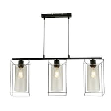 BLACK FRAME 3LT BAR WITH CLEAR INNER GLASS