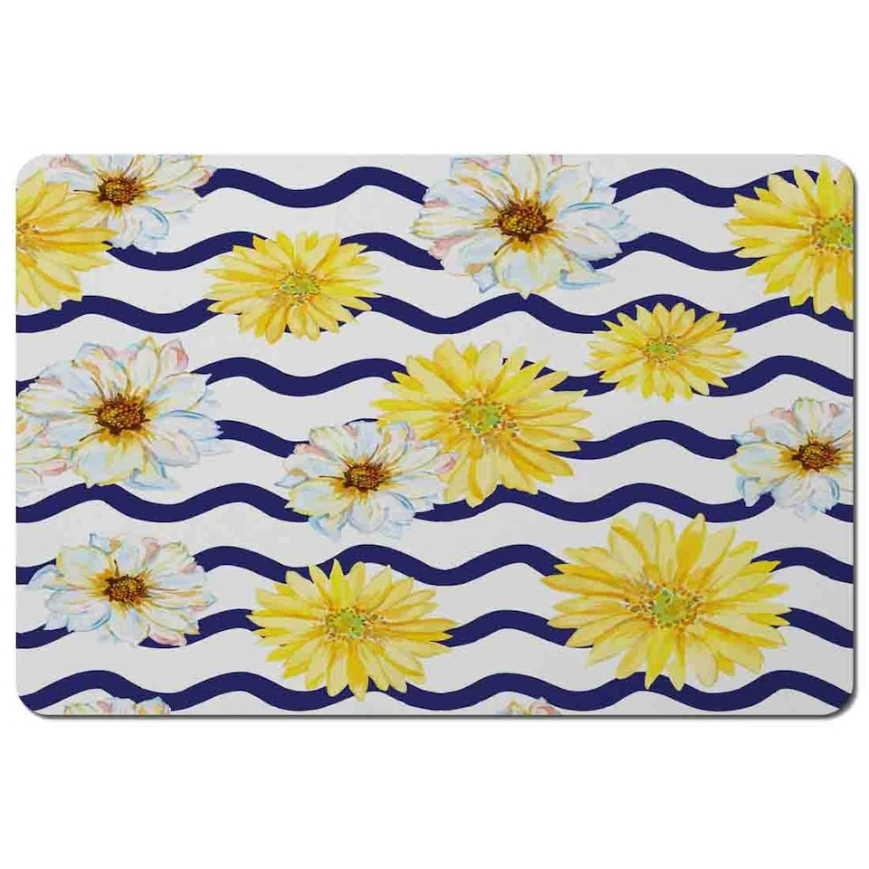 Bright Yellow Flowers & Zig Zags (Placemat)