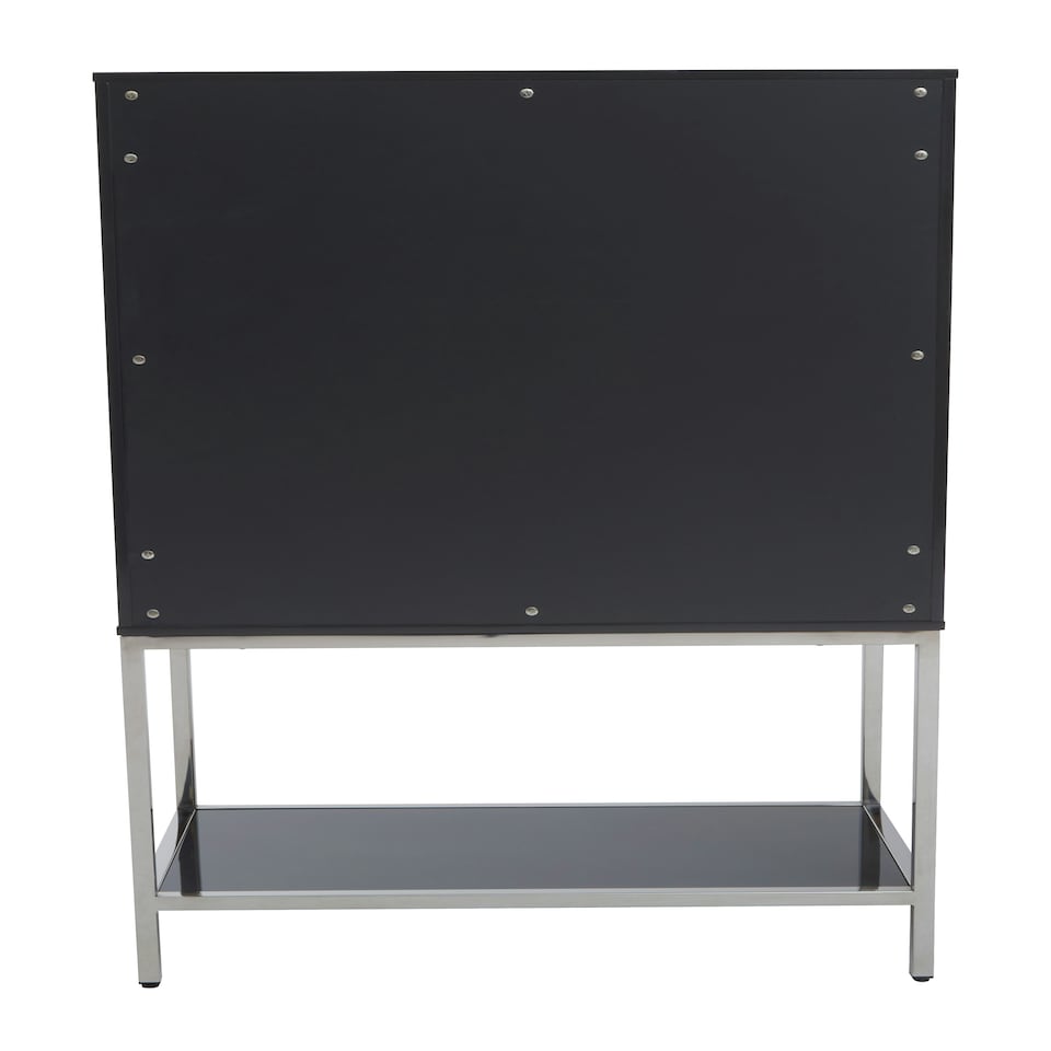 image 1 of Interiors by Premier Grey Hi Gloss Cabinet Grey