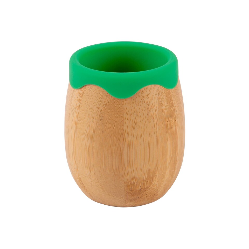 image 1 of Tiny Dining Bamboo Baby Trainer Cup - 130ml  - Green | Green | Green