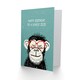 image 2 of Lovely Zeze Cheeky Chimp Nerd non Binary Birthday Card