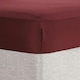 image 1 of OHS Plain Fitted Bed 25cm Deep Elasticated Sheet, King - Burgundy