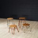 image 3 of Interiors by Premier Chrome Metal and Elm Wood Round Bar Stool, Hairpin Stool, Sturdy Stool for Bar, Kitchen Counter