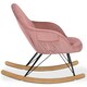 image 3 of Dahlia Rocking Chair with Pink Velvet
