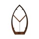 image 1 of Leaf Arch Sculptural Log Storage Natural Rust Brown
