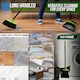 image 7 of Long Handled Dustpan and Brush Set Upright Sweeping Broom with Built-In Bristle Cleaner