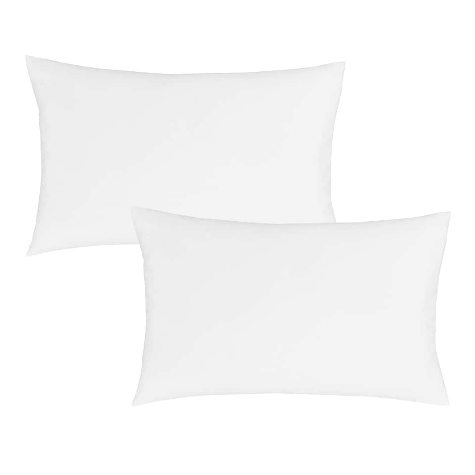 image 1 of Bianca 180 Thread Count Egyptian Cotton Standard Pillow case Pair | White | Standard