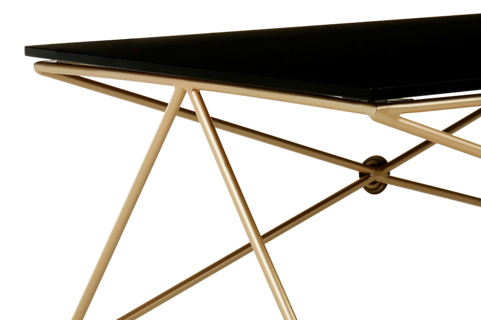 image 1 of Interiors by Premier Durable Gold Finish Coffee Table, Sturdy Display Coffee Table, Easily Maintained Decorative Coffee Table | Gold