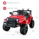 image 2 of COSTWAY 12V Battery Powered Kids Ride On Truck Red