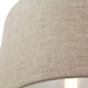 image 3 of Contemporary and Stylish Natural Linen 14 Lamp Shade in Oatmeal - 35cm Diameter | Cream | 14"