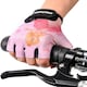 image 2 of Meteor Kids Bike Gloves – Breathable, Non-Slip, Padded for Comfort & Safety Pink | Princess | JR M