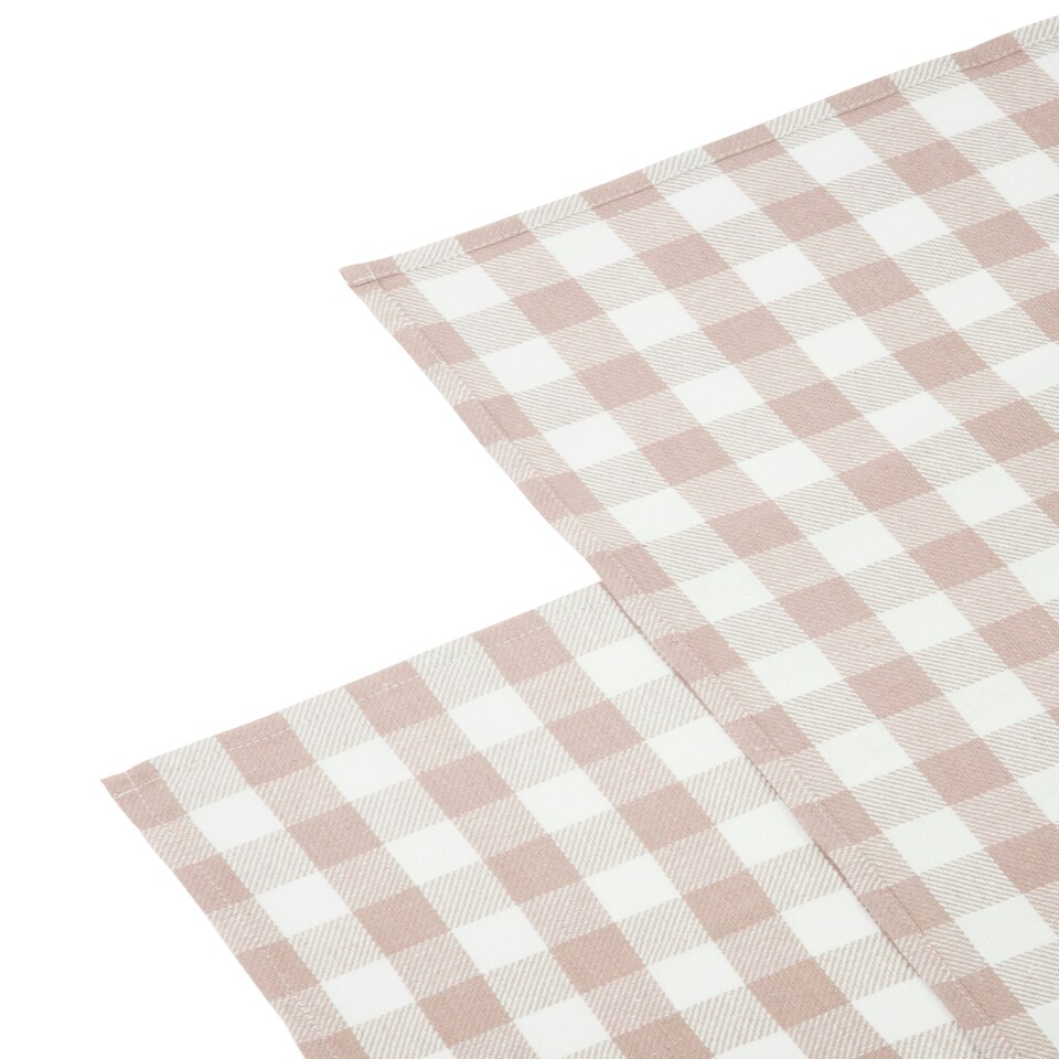 image 1 of Interiors by Premier Efficient Set Of Three Amber And White Tea Towels, Durable Tea Tea Towels, Soft Tea Towels For Kitchen Cream