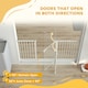 image 4 of PawHut Adjustable Safety Gate w/ 3 Extensions and Four Adjustable Screws, White
