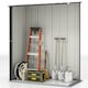 image 6 of Outsunny Outdoor Storage Shed w/ Lockable Door for Garden, Light Grey 