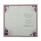image 2 of Son & Daughter-in-Law Purple Floral Design Opacity Anniversary Card