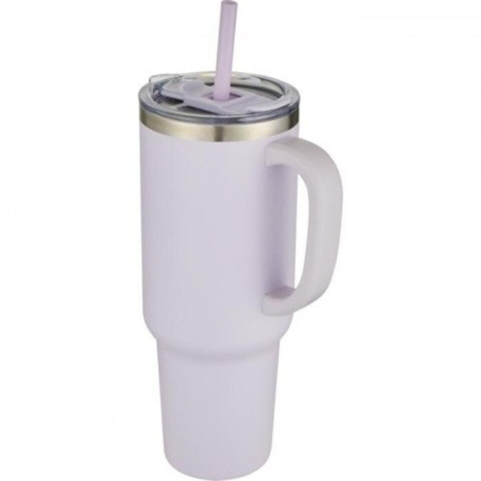 image 1 of Sydney Vacuum Insulated 1200ml Mug With Straw - Purple - One Size