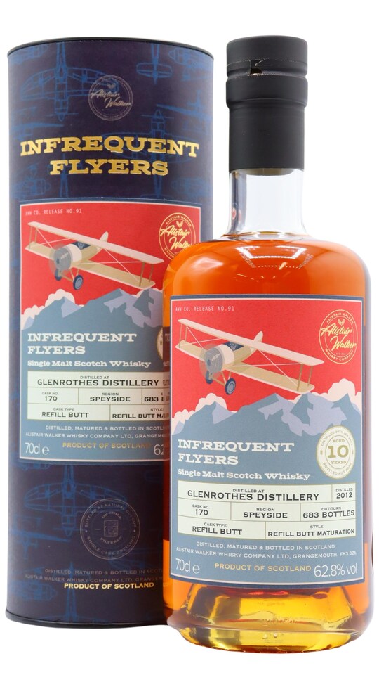 Glenrothes - Infrequent Flyers - Single Refill Sherry Butt 2012 10 year old Whisky