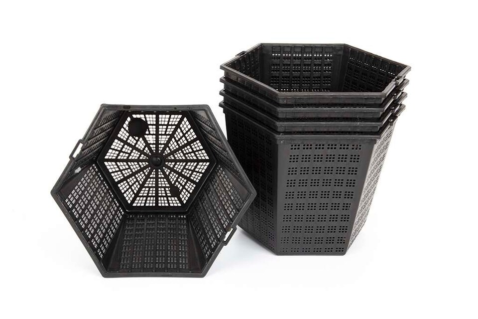 image 1 of Pond Planting Basket - Hexagon - 18cm / 3 Ltr