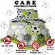 image 4 of VELVETIO Football Stamp Duvet Cover Set Easy Care Polycotton Kids Beddings Grey | Double