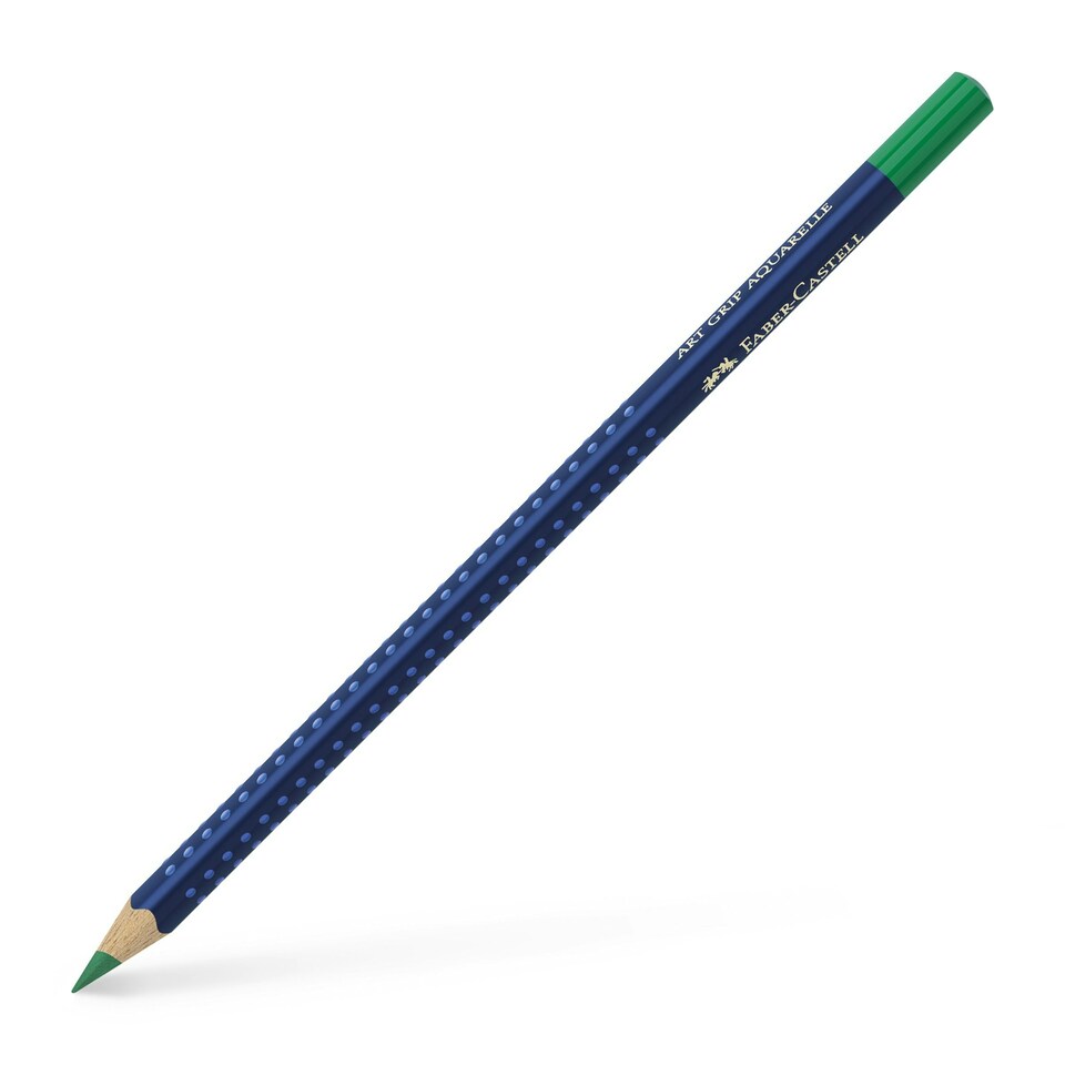 Faber-Castell - Art Grip Aquarelle Studio Pencil, Emerald Green (163) - FC114263