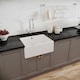 image 4 of 595mm - Single Bowl Fireclay Butler Kitchen Sink -  Overflow, Mixer Tap  & Waste