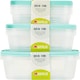 image 3 of 12 x 0.25L Microwave & Freezer Safe Food Storage Containers With Airtight Lids