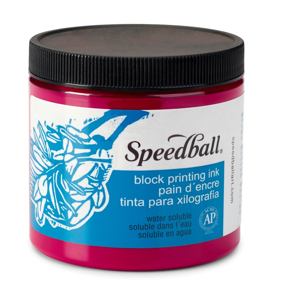 image 1 of Speedball Water-Soluble Block Ink, Process Magenta, 8oz