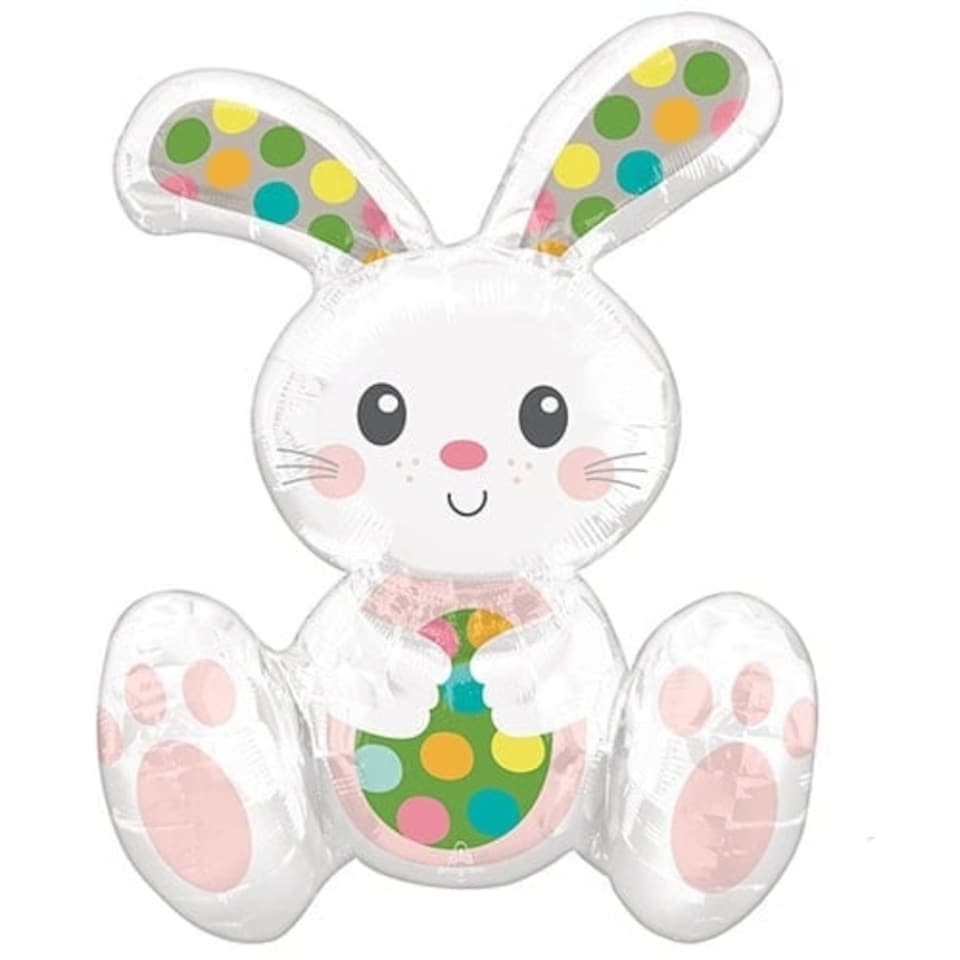 Easter Sitting Bunny Air Fill Foil Balloon 50cm / 20 in