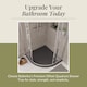 image 7 of Balterley Premium Shower Tray - Right Hand Offset Quadrant | Grey | Grey Slate | 1