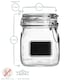 image 3 of Bormioli Rocco Lavagna Glass Storage Jar with Label - 750ml
