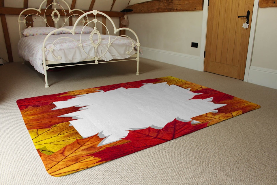 image 1 of Autumn Border Designer Rug | Multi