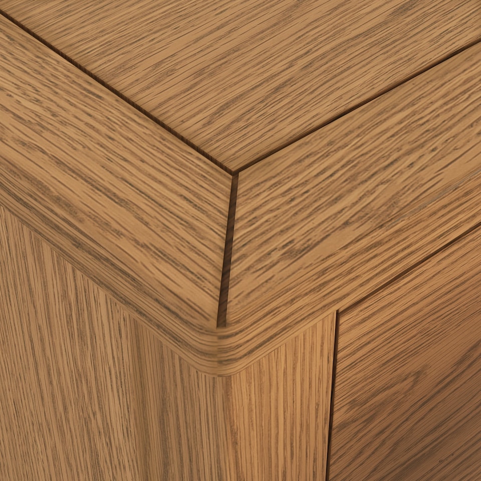 image 1 of Duchy Waxed Oak 3 Drawer Bedside Table - Fully Assembled By Roseland Furniture