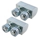 image 1 of 2pk Lift Off Knuckle Hinge M8 Studs Brass Pin 16x30mm Heavy Duty Industrial