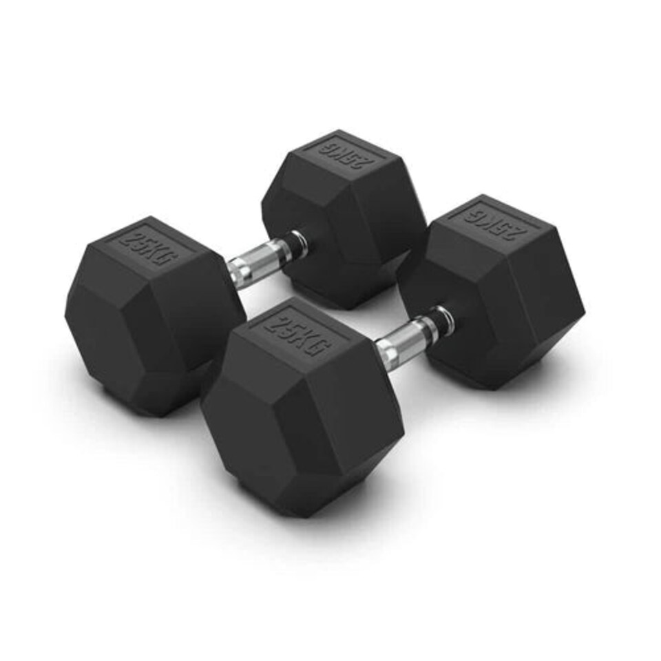 image 1 of GYM SETS Hex Dumbbell Pairs | 2 x 25kg (Pair)