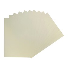 Pack of 50 A4 Coloured Card 160gsm Sheets | Cream | Ivory | A4 | 1