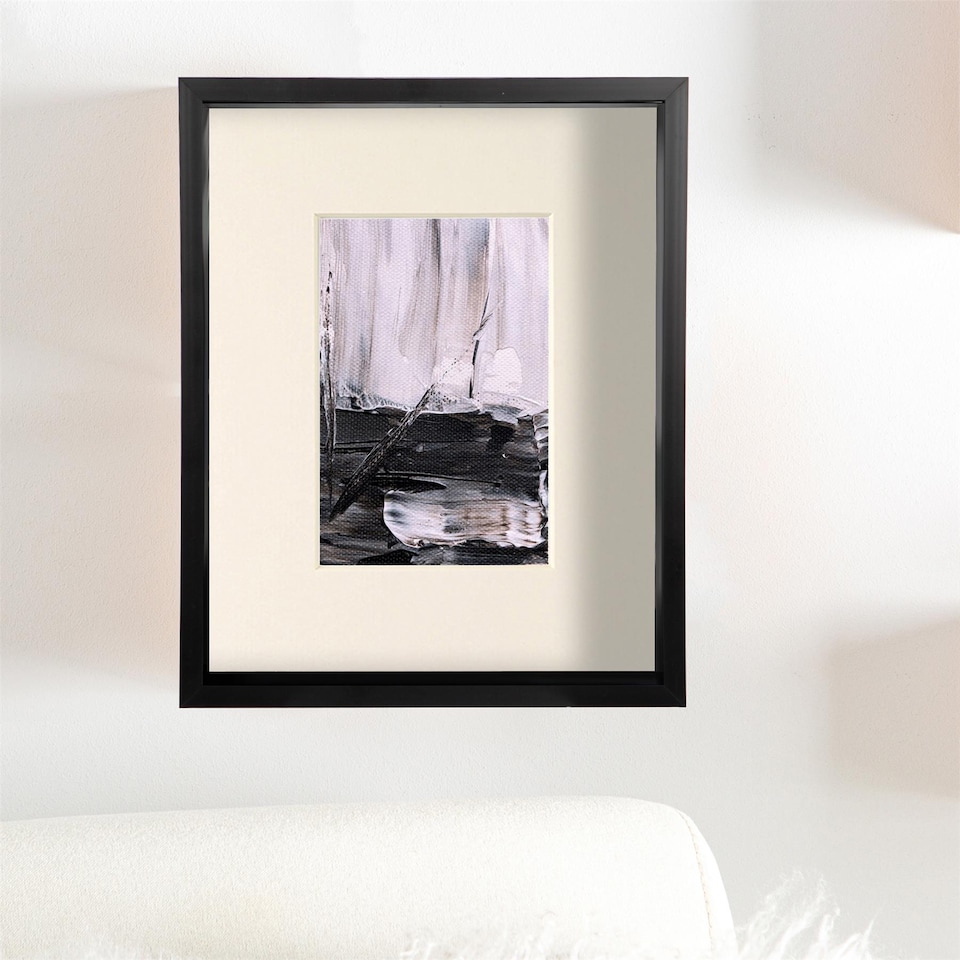 image 1 of Nicola Spring 8 x 10" Deep Photo Frame - Black/Ivory Mount - 3D Deep Box Picture Frame Display Case (27.5 x 22.5cm)