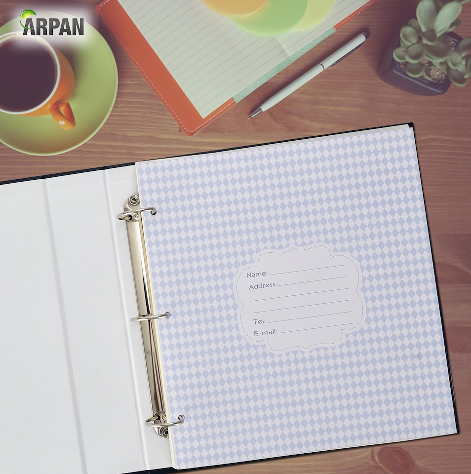 image 1 of ARPAN Extra-Large 3-Ring Binder Self Adhesive Photo Album – 20 Sheets / 40 Sides – Sticky Page Scrapbook Memory Album for Photos, Keepsakes & Special Occasions