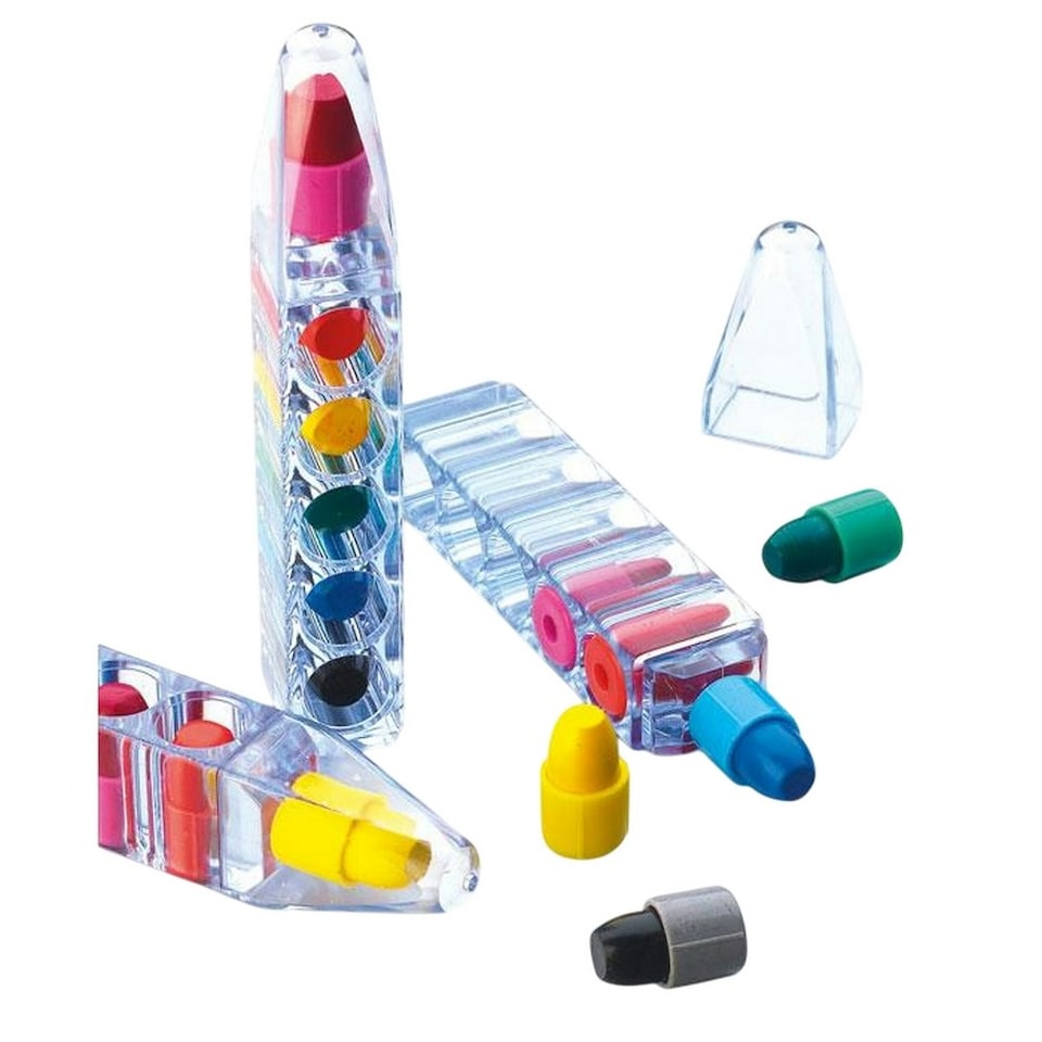 image 1 of MidOcean Magic Wax Based Crayon Set - Transparent/Multicoloured - One Size