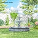 image 7 of Outsunny 4PCs Decorative Garden Fencing 43in x 11.5ft Metal Border Edging