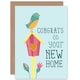 image 1 of Cute Birdhouse Love Heart Congrats New Home Card