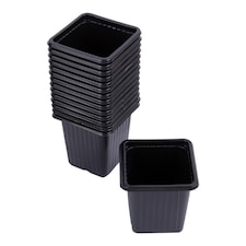 Green Blade Seed Pots - Black - Pack of 15 | Black | Black