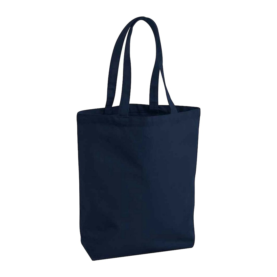 image 1 of Westford Mill Fairtrade Shopper Bag - French Navy - One Size Blue