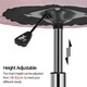 image 5 of Yaheetech Height Adjustable and Round Tufted Back Swivel Chair | Pink