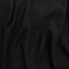 Minerva Core Range Black Textured Viscose Linen Noil Fabric for Dressmaking, 135cm / 53" Wide - per metre