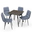 Slate Grey & Madison Blue