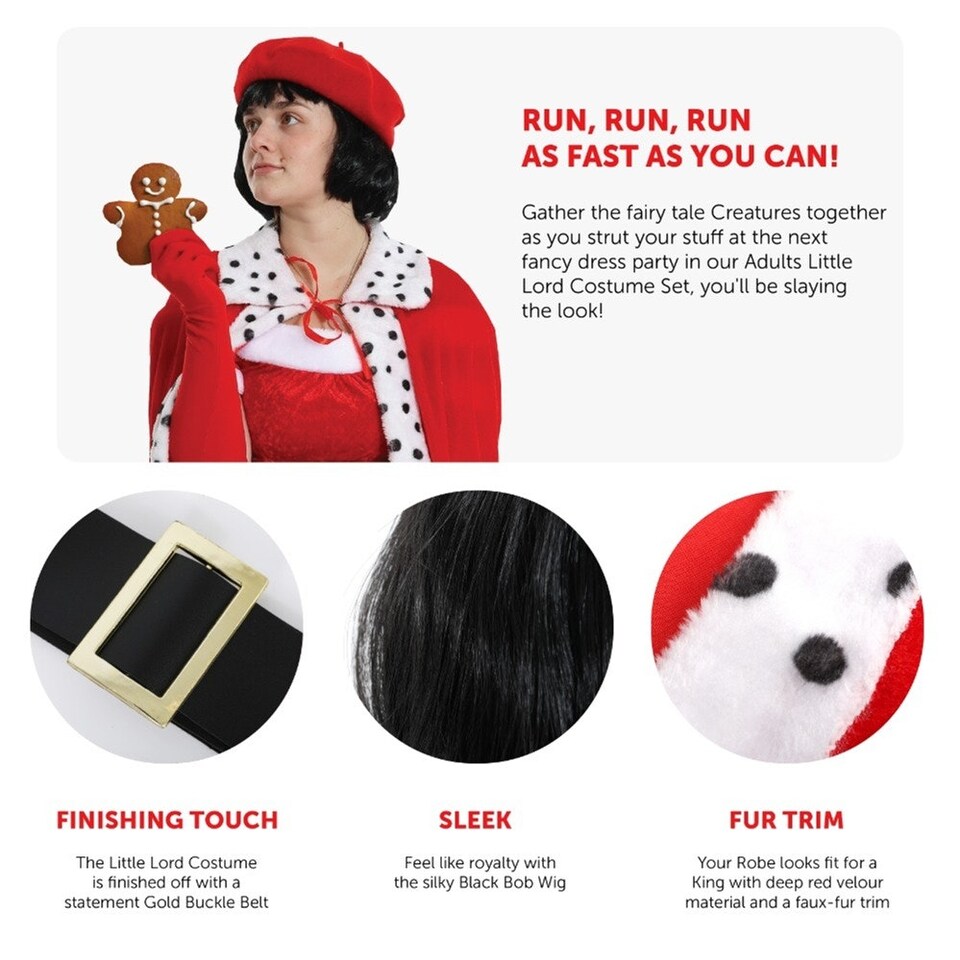 image 1 of Little Lord Costume Red | M